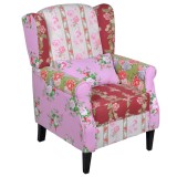 Fotoliu cu design petice, material textil