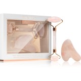 Zo&euml; Ayla Rose Quartz Facial Roller And Gua Sha Tool set cadou faciale