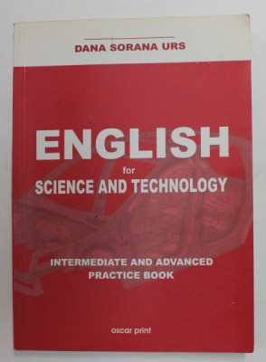 ENGLISH FOR SCIENCE AND TECHNOLOGY by DANA SORANA URS , 2003 foto