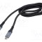 Cablu USB 4.0 USB-C GEMBIRD 1,5m negru 40Gbps din ambele părți