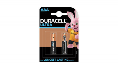 Baterie alcalină Duracell Ultra AAA MX2400 micro (LR03) bl/2 foto