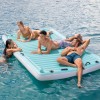 Șezlong Gonflabil Intex Albastru 310x183 cm, Vinil, 4 Suporturi Pahare, 8 Manere, Max 400kg