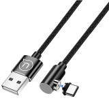 Cablu Incarcare USB la USB Type-C Usams Magnetic U54, 1 m, Negru SJ445USB01