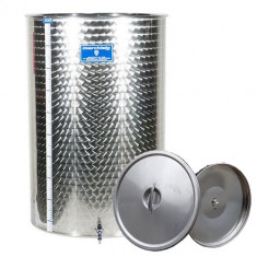 Cisterna inox cu capac flotant cu ulei Marchisio SPO100A, 100 litri, 384x1000 mm foto