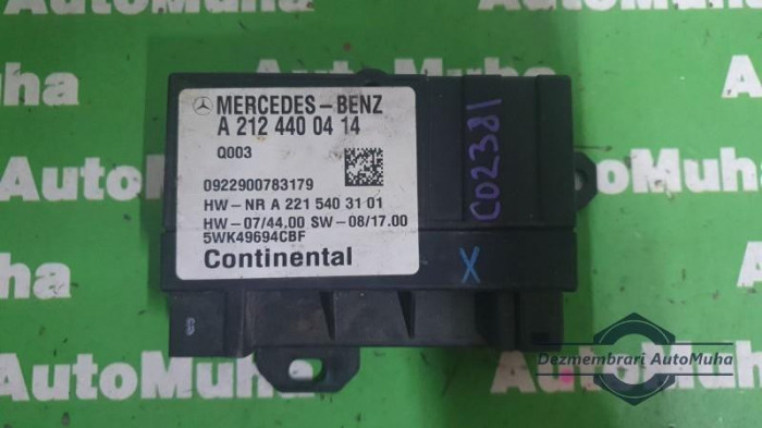 Releu pompa combustibil Mercedes E-Class (2009-&gt;) [C207] a2124400414