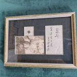 Carte postala fotografica de la incoronare , cu plicul in care a fost trimisa unei personalitati (,,big man") cu cifrul reginei si semnatura OLOGRAFA