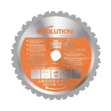 Panza circular pentru taiat multi-materiale, pentru fierastraie circulare stationare Evolution 185mm, &Oslash;185 x 20 mm, 20 de dinti TCT