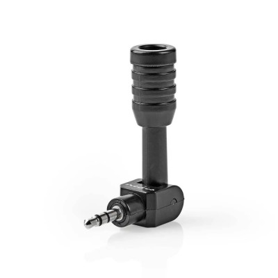 Microfon mini jack 3.5 mm negru Nedis foto