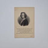 Carte Postala tematica personalitate arta flamanda: Pictorul Van Dyck, litografie, ca. 1900