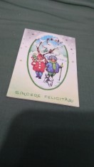 CARTE POSTALA FELICITARE CIRCULATA