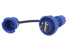 Conector de Alimentare AC 250V 16A Albastru foto