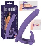 Stimulent Anal Cu Vibratii Silicone Strap-On, Mov, 17 cm, You2toys
