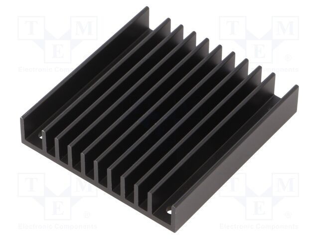 Radiator extrudat cu aripioare Wakefield Thermal TO218, TO220, negru, 61mm