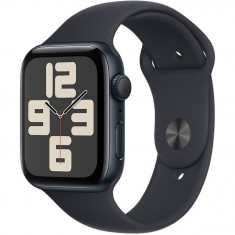 Apple Watch SE (2023), GPS, Carcasa Midnight Aluminium 40mm, Midnight Sport Band - M/L