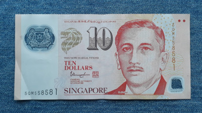 10 Dollars 2018 Singapore / polimer / 558581 foto