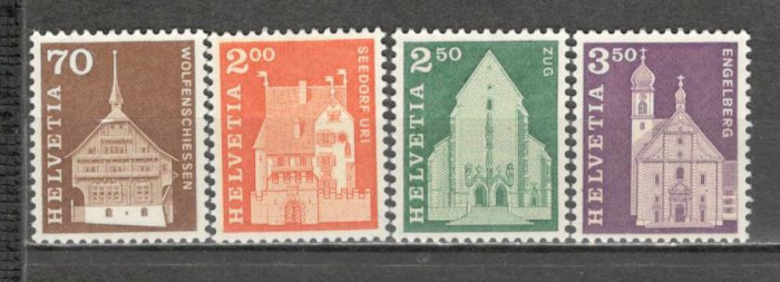 Elvetia.1967 Motive postale si cladiri SH.64