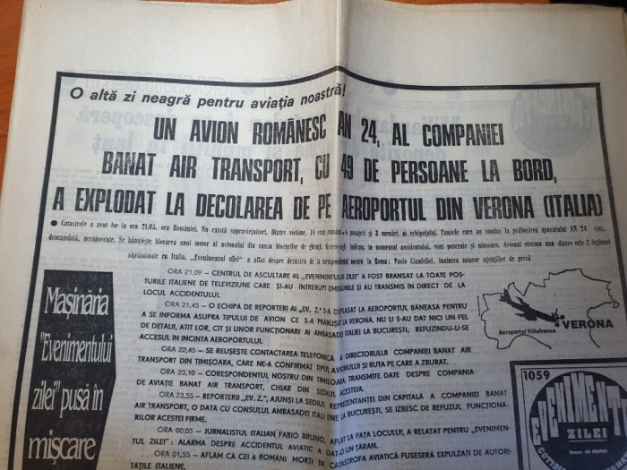 evenimentul zilei 14 decembrie 1995-un avion romanesc banat air,s-a prabusit