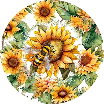 Sticker decorativ, Albina, Galben, 60 cm, 1275STK foto