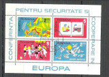 Romania 1975 Europa CEPT, perf. sheet, used Z.022, Stampilat