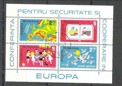 Romania 1975 Europa CEPT, perf. sheet, used Z.022 foto