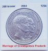 193 Danemarca 200 kroner 2004 Crownprince Wedding km 895 argint, Europa