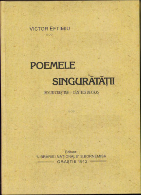 HST C571 Poemele singurătății 1912 Victor Eftimiu foto