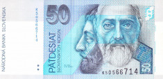 Bancnota Slovacia 50 Korun 2005 - P21e UNC foto