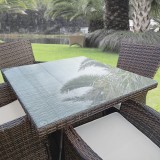 [neu.haus] Blat sticla masa/protectie semineu AAGB 8708, 70 x 70 cm, ESG sticla securizata, transparenta HausGarden Leisure, [neu.haus]