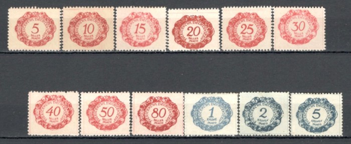 Liechtenstein.1920 Porto-Cifra in oval SL.274