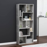 vidaXL Bibliotecă, gri beton, 67x24x161 cm, lemn prelucrat 801881