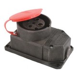 Cumpara ieftin Prelungitor fara fir, Tenpo, o priza, cu capac, din cauciuc, MUT-72, 380V x 3 x 32A