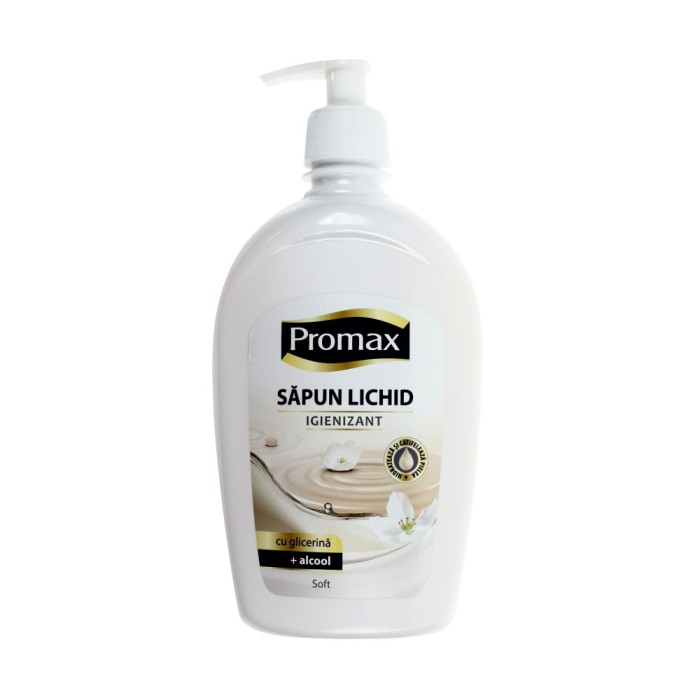 Sapun lichid Promax Alb, igienizant, 500 ml