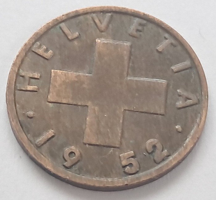 Elvetia, 2 Rappen 1952