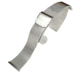 Brățară Milaneză Argintie &ndash; 20 mm la anse / 18 mm la cataramă