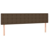 Cumpara ieftin Tablii de pat, maro inchis, 160x5x78/88 cm, textil