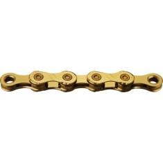 Lant Bicicleta KMC X12 Ti-N, 12 Viteze, 1/2 x 11/128 Inch, Auriu Ultimate FactoryBikes
