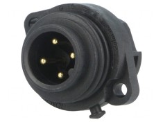 Conector Circular Soclu 4 PIN Terminal Șurub Aurit