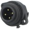 Conector Circular Soclu 4 PIN Terminal Șurub Aurit