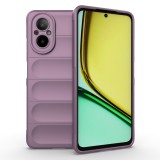Husa pentru realme c67, antisoc, margini striatii, design minimalist, purple