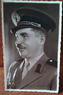 Fotografie tip carte postala, militar 1939 foto
