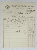 4.CHITANTA ELIBERATA FAMILIEI DOCTORULUI CONSTANTIN DANIEL DE HOTELUL &#039; TRIANON PALACE &#039; DIN PARIS , 1932