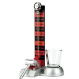 Set Hammershot pentru Joc de băut eMazing, cu pahare shot, inălțime 22 cm, compoziție din sticlă, plastic și fier, multicolor