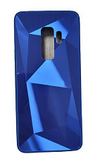 Husa silicon si acril cu textura diamant Samsung S9 Plus , S9+ , Albastru foto