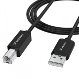 Cablu Imprimanta WZK WKDDY3S, USB-A - USB-B, 2m, Negru