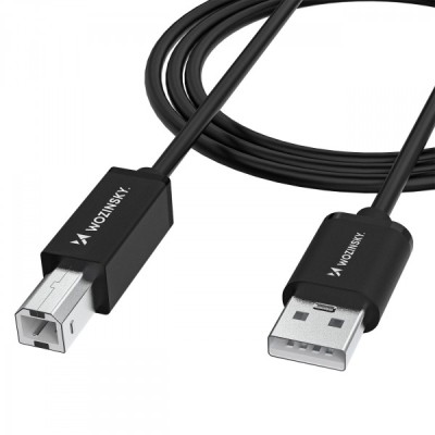 Cablu Imprimanta WZK WKDDY3S, USB-A - USB-B, 2m, Negru foto