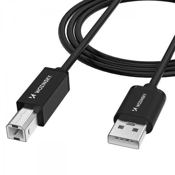 Cablu Imprimanta WZK WKDDY3S, USB-A - USB-B, 2m, Negru