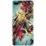 Husa silicon pentru Apple Iphone 8 Plus, Complex Abstract Colorful 3D Drawing