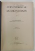 CURS ELEMENTAR DE DREPT ROMAN de I. C. CATUNEANU , EDITIA II , 1924