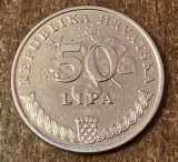 C50 - Moneda foarte veche - Croatia - 50 lipa - 1993