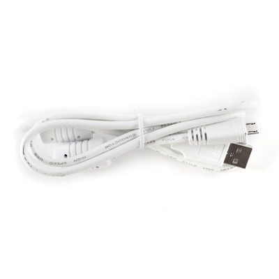 Cablu Date si Incarcare USB la MicroUSB OEM Universal, 0.7m, Alb foto